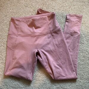 Free people movement pink leggings